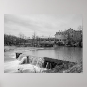 Póster Primavera Dia De Ozark Mill Greyscale