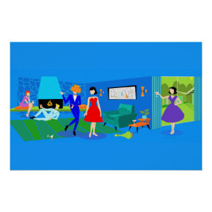 Póster Primavera do Cocktail de Posters de Palma Atômica