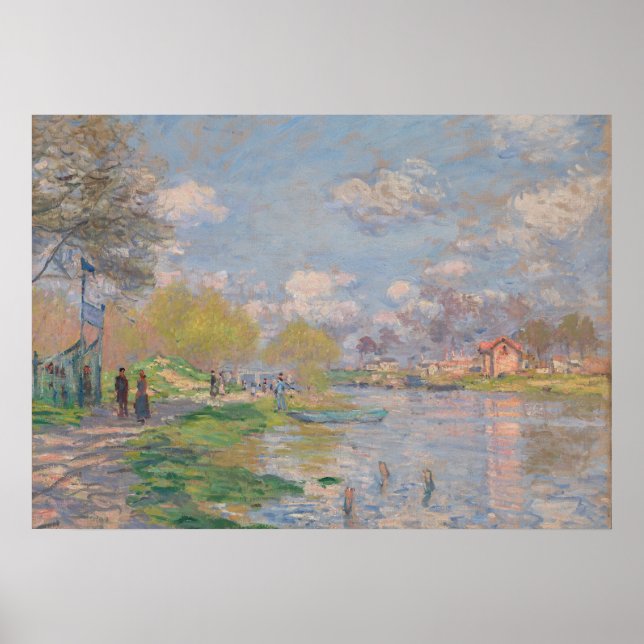 Poster Primavera do Sena por Monet Impressionist (Frente)