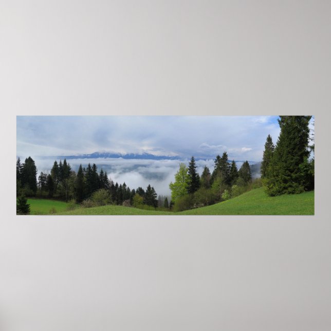 Poster Primavera em montanhas Pieniny (Frente)