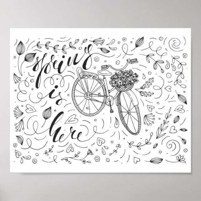 Poster Primavera está aqui (Frente)