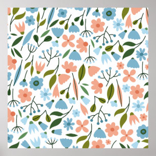 Poster Primavera Floral mínimo