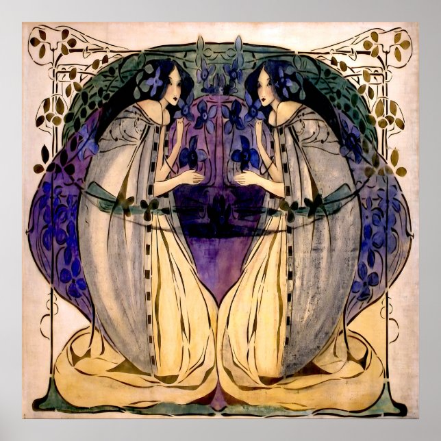 Poster Primavera - Frances MacDonald (Frente)