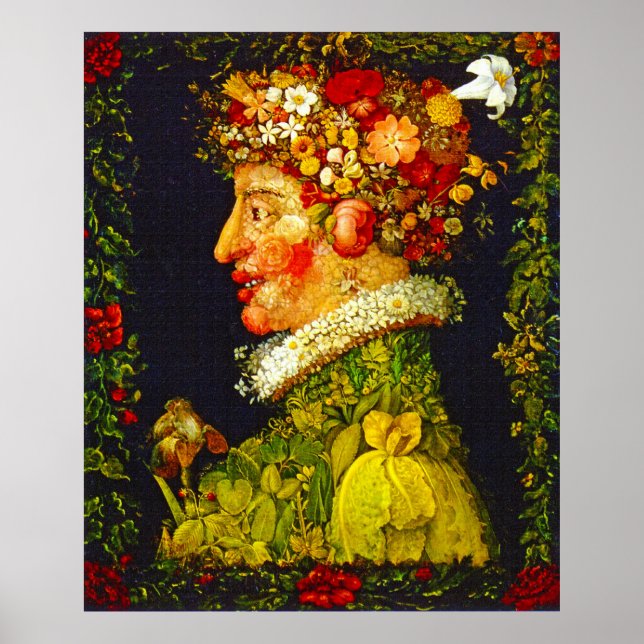 Poster Primavera - Giuseppe Arcimboldo (Frente)