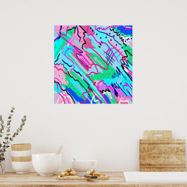 Poster Primavera Landscape Abstrato Art