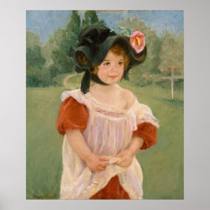 Poster Primavera: Margot que está em um jardim   1900