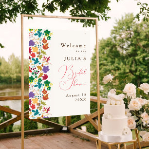 Poster Primavera Mostarda Chá de panela Amarelo Roxo