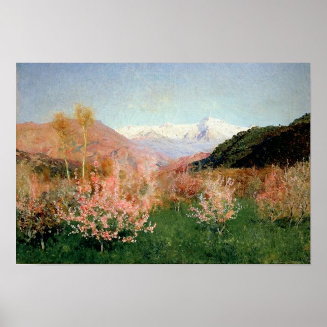 Poster Primavera na Itália, 1890 (Frente)