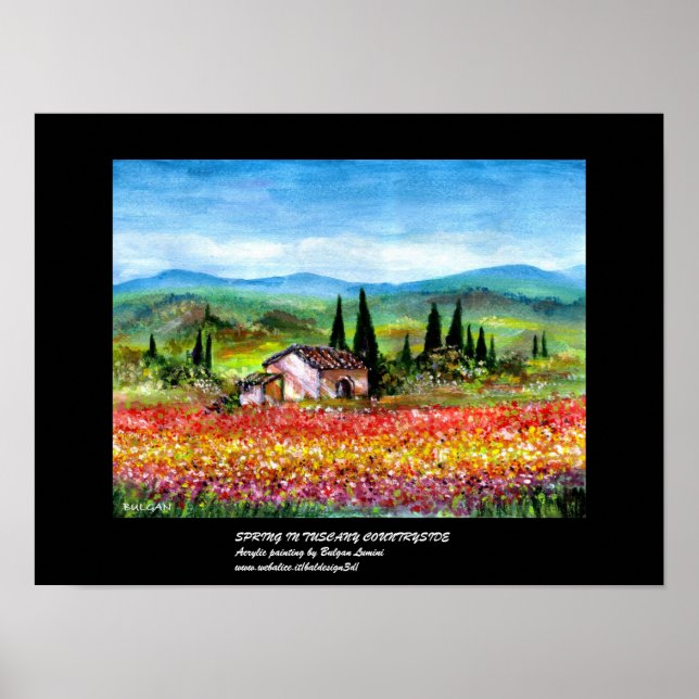 POSTER PRIMAVERA NA TOSCANA 2 (Frente)