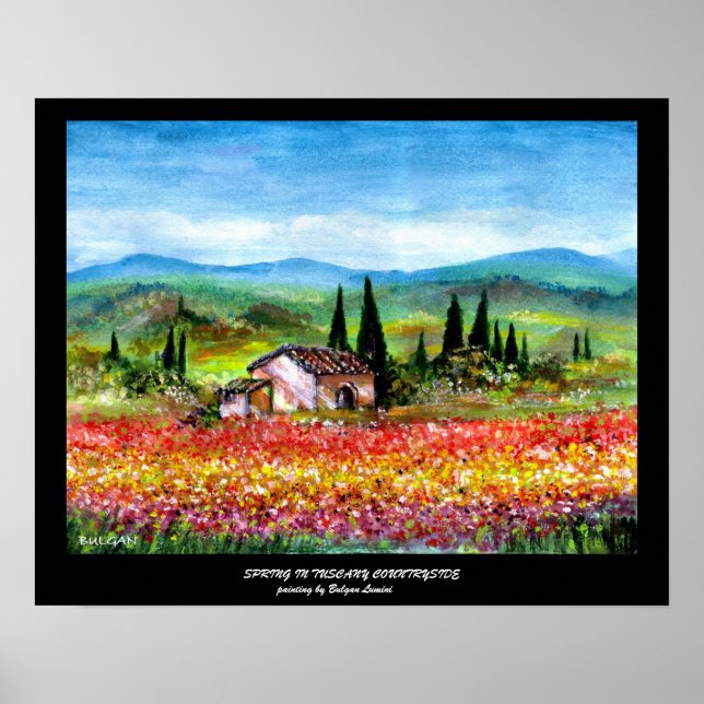 POSTER PRIMAVERA NA TOSCANA 2 (Frente)