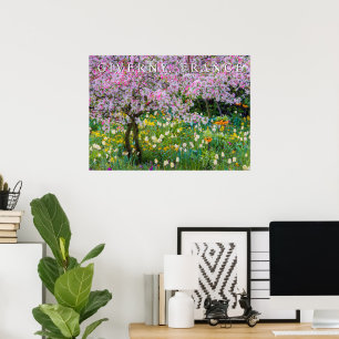 Poster Primavera no Jardim de Claude Monet