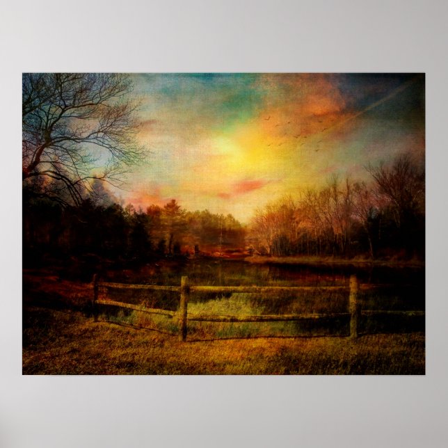 Póster Primavera no Lago Superior (Frente)