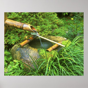 Póster Primavera para a Cerimônia de Chá, Templo Sanzen