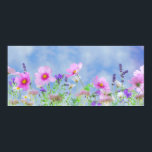 Poster Primavera Sky<br><div class="desc">Esta é uma foto de flores silvestres floridas contra um lindo céu azul. Esta imagem está disponível em uma variedade de outros produtos,  basta clicar no link abaixo da foto perto de 'Sobre este Design'.</div>