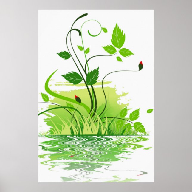 Poster Primavera verde (Frente)