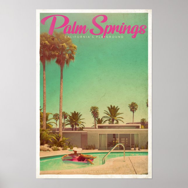 Poster Primavera Vintage Palm (Frente)