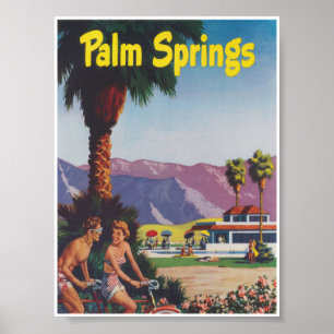 Poster Primaveras de Palm Viagens vintage Retrospectiva d