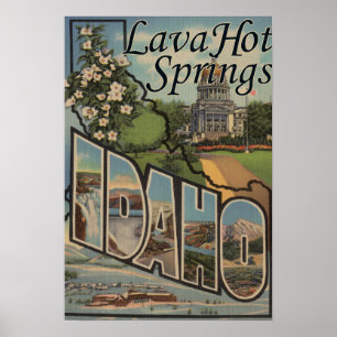 Poster Primaveras Lava Quentes, Idaho - Cenas Largas em L