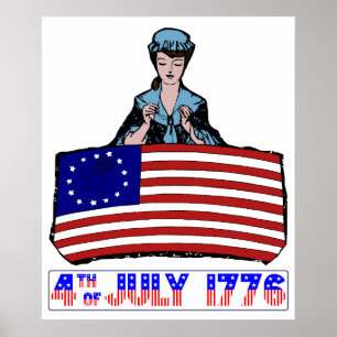 POSTER PRIMEIRA BANDEIRA AMERICANA