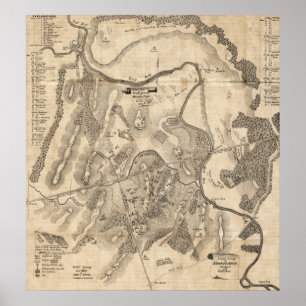 Poster Primeira batalha do funcionamento de Bull - guerra