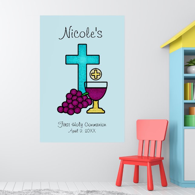 Poster Primeira Comunhão Santa (Berçário 1)