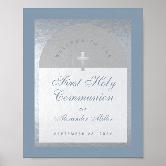 Poster Primeira Comunhão Silver Arch Dusty Welcome (Frente)