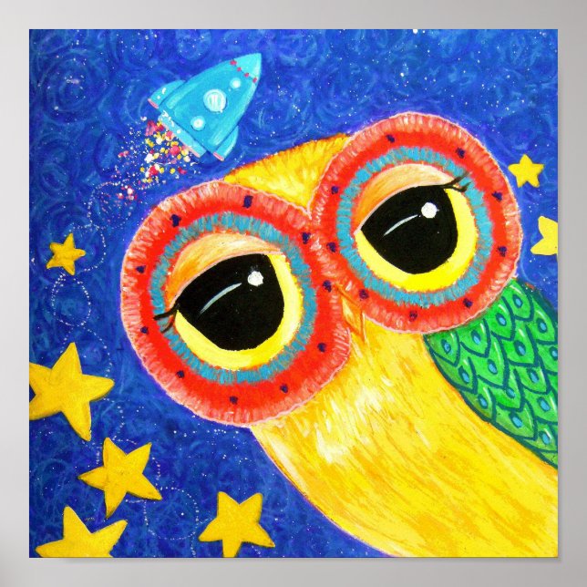 Póster Primeira Coruja No Espaço (Frente)
