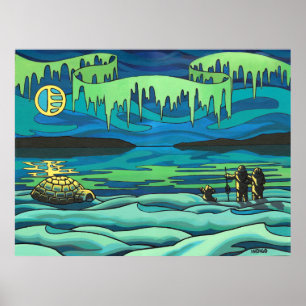 Poster Primeira decoração da casa do amor do Inuit do