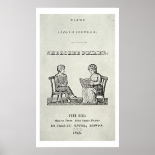 Póster Primeira demão Cherokee, 1845 (gravura)