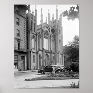 Póster Primeira igreja presbiteriana, Nova Orleães, 1938
