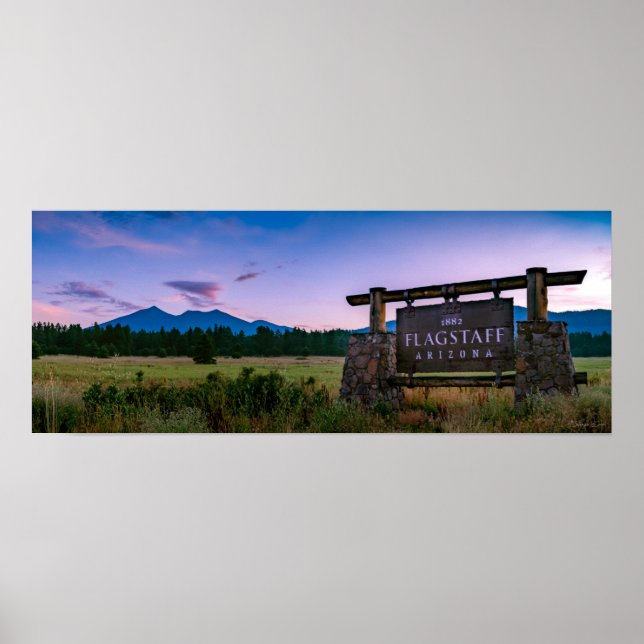 Poster Primeira manhã nas montanhas da Arizona (Frente)