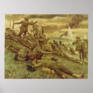 Póster Primeira onda em Omaha por Ken Riley