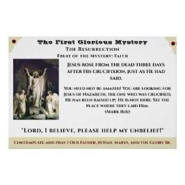 Póster Primeira Poster de Mistério Glorioso