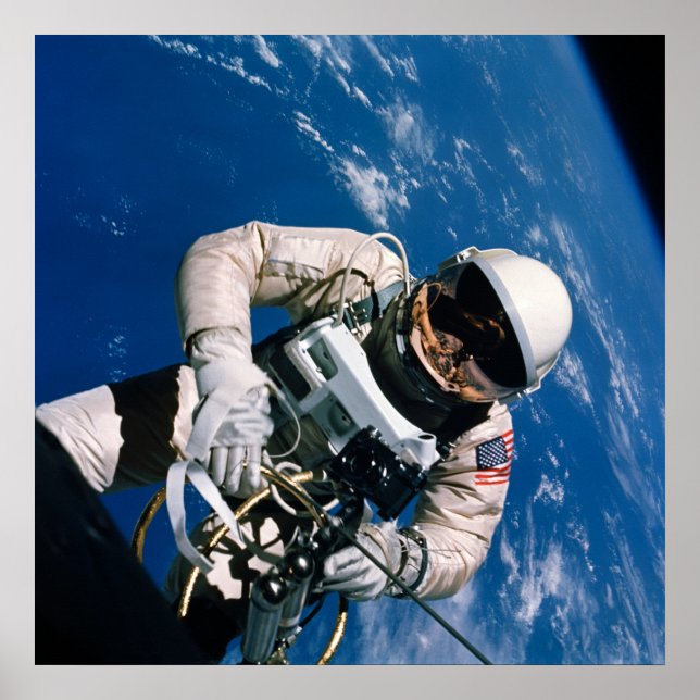 Poster Primeira Spacewalk Americana (Gemini 4) (Frente)