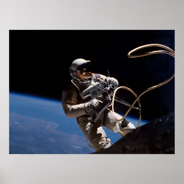 Póster Primeira Spacewalk Americana (Gemini 4) (Frente)