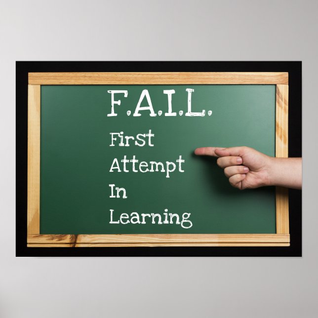 Poster Primeira tentativa no aprendizado (Poster) (Frente)