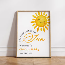 Poster Primeira Viagem ao Redor do Sol Cumprimentos de 1º