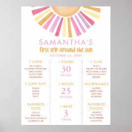 Poster Primeira viagem ao redor do sol marco primeiro ani