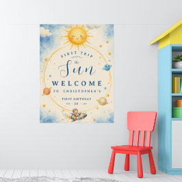 Poster Primeira Viagem ao Redor do Sol Primeiro Aniversár