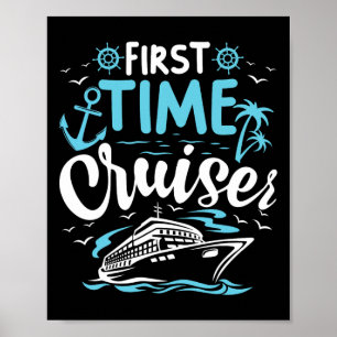 Poster Primeira Viagem de Férias por Navio de Cruzeiro em