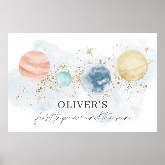 Poster Primeira Volta ao Sol Estandarte de Fundo (Frente)