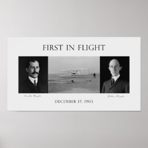 Póster Primeiramente em vôo - os irmãos de Wright