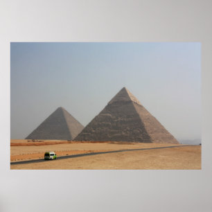 Poster Primeiras duas pirâmides de Giza