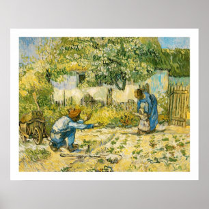 Póster Primeiras etapas por Vincent van Gogh 1890
