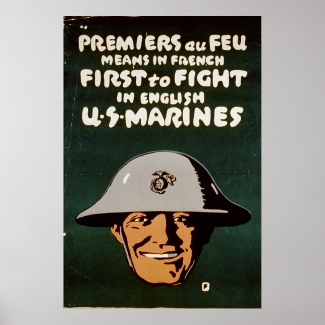 Póster Primeiro a lutar em inglês (Frente)