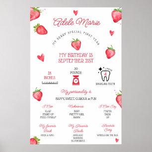 Poster Primeiro Aniversário da Morango