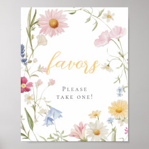 Poster Primeiro aniversario De Flor Selvagem, Por Favor,