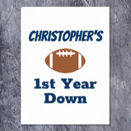 Poster Primeiro aniversario de futebol