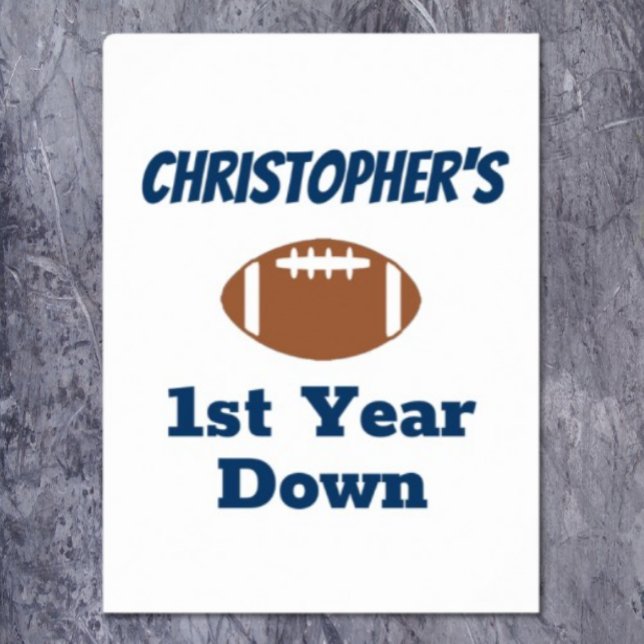 Poster Primeiro aniversario de futebol (Criador carregado)