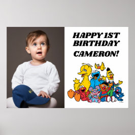 Poster Primeiro aniversario de Sésamo Street Pals